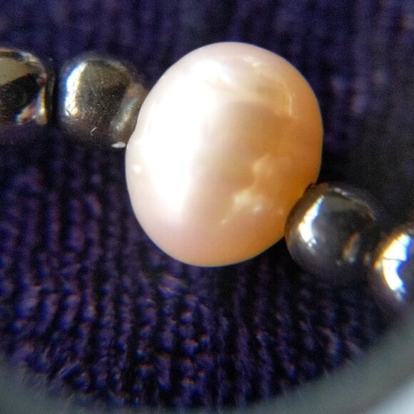 925 Sterling Silver Bracelet With Natural Earth Mined Rubies And Pearls - Picture 10 of 12